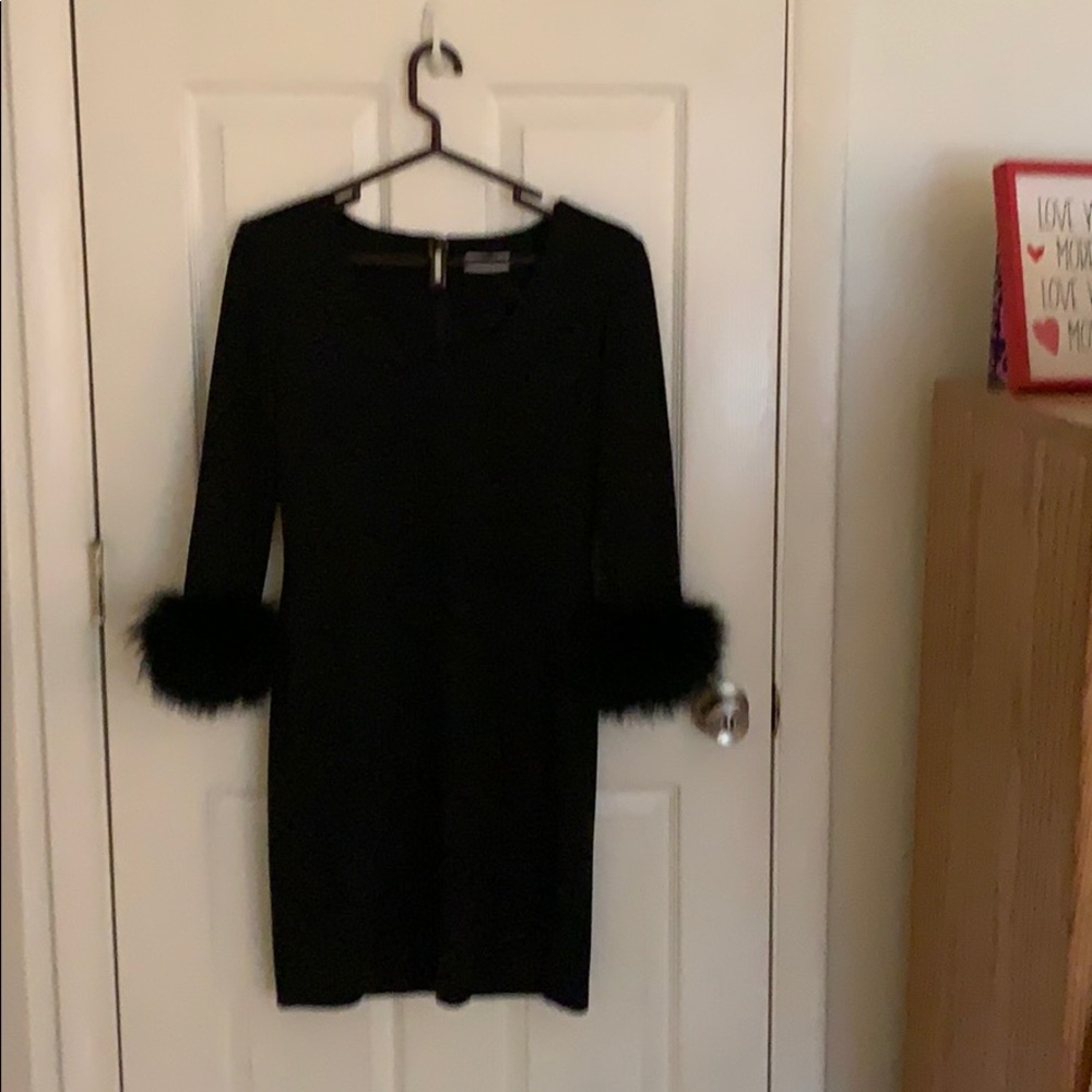 Calvin Klein black evening dress